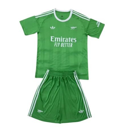 Kit Infantil Arsenal Verde 2025/26 Goleiro Unissex