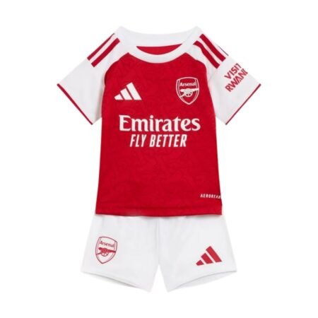 Kit Infantil Arsenal Vermelho 2025/26 Home Unissex