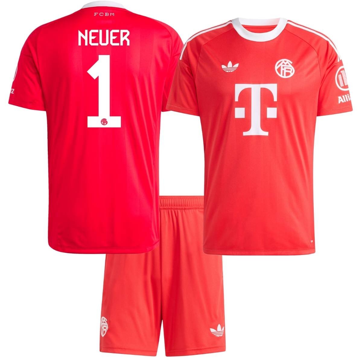Kit-infantil-Bayern-de-munique-vermelha-2025-26-goleiro-unissex (2) Kit Infantil Bayern de Munique Vermelho Neuer #1 2025/26 Goleiro