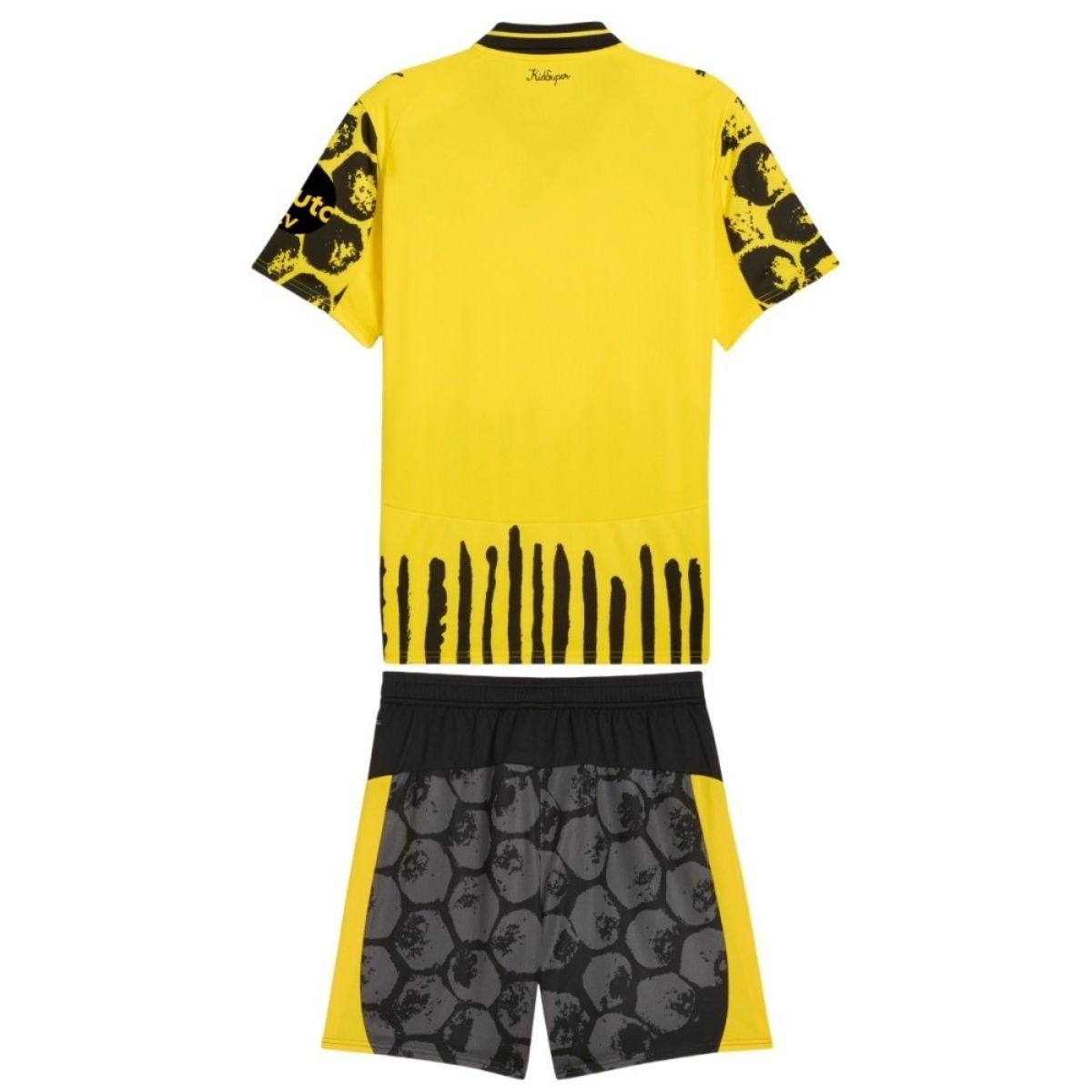 Kit-infantil-Borussia-Dortmund-Especial-Preto-e-Amarelo-Jersey-25-26-Boom-Home-Unissex (1) Kit Infantil Borussia Dortmund Amarelo 2025/26 KidSuper Mundial