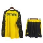 Kit-infantil-Borussia-dortmund-amarelo-2025-26-home-manga-longa