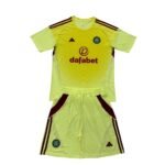 Kit-infantil-Cletic-FC-AMARELO-2025-26-GOLEIRO-Unissex