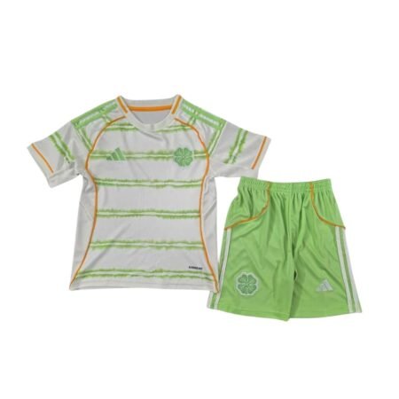 Kit Infantil Celtic FC Branco/Verde 2025/26 Third Unissex