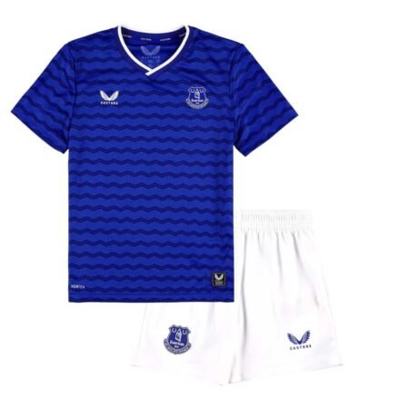 Kit Infantil Everton FC Azul 2025/26 Home Unissex