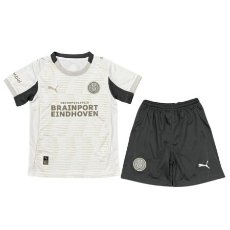 Kit Infantil PSV Eindhoven Cinza 2025/26 Third Unissex