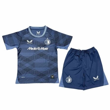 Kit Infantil Feyenoord Azul 2025/26 Away Unissex
