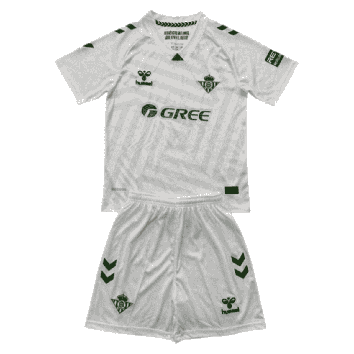 Kit-infantil-Goleiro-Real-Betis-Branco-e-Verde-25-26-Away-Unissex Kit Infantil Real Bétis Branco 2025/26 Goleiro Unissex