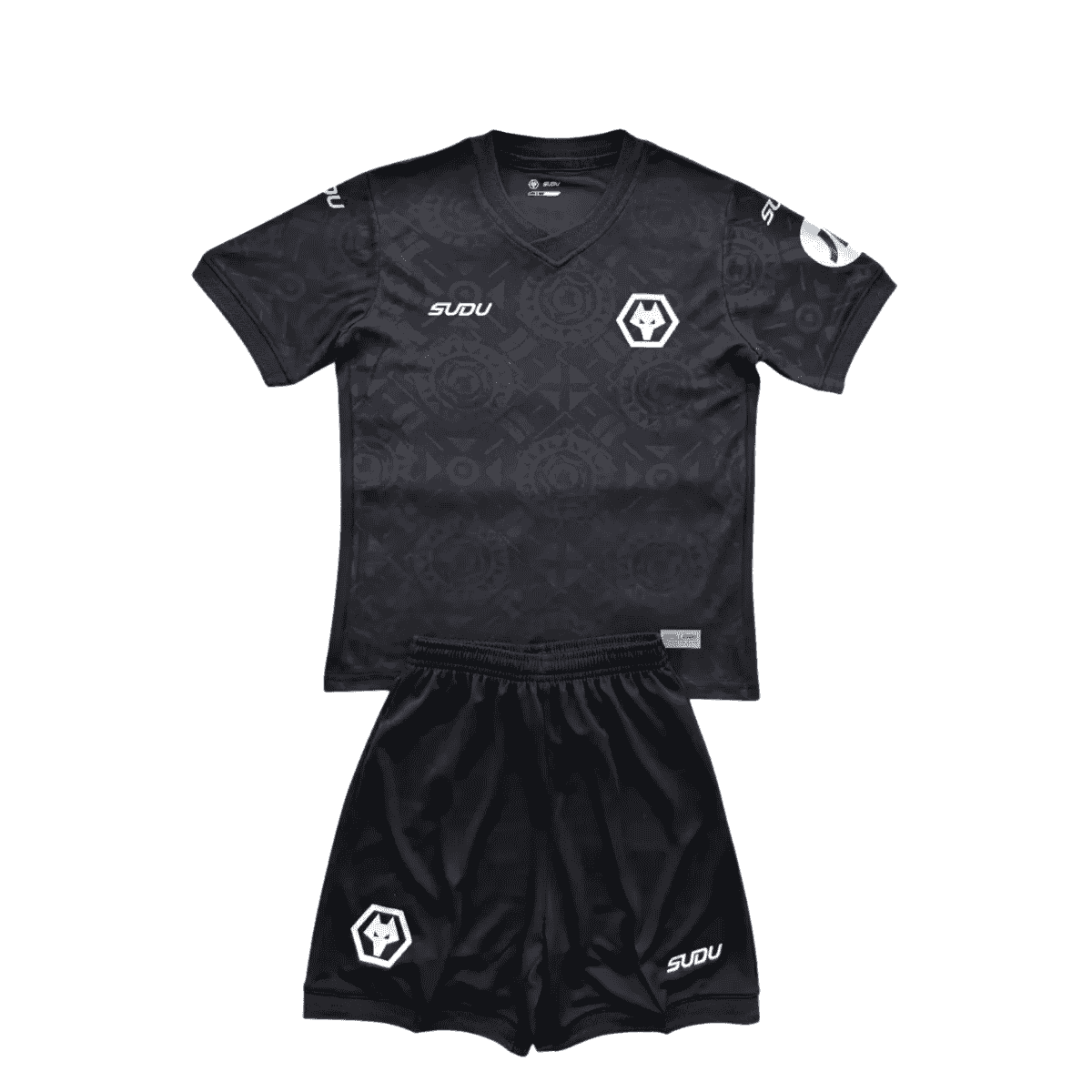 Kit-infantil-Goleiro-Wolverhampton-Preto-2025-26-Home-Unissex Kit Infantil Wolverhampton Preto 2025/26 Goleiro Unissex