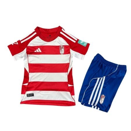 Kit Infantil Granada CF Vermelha 2025/26 Home Unissex