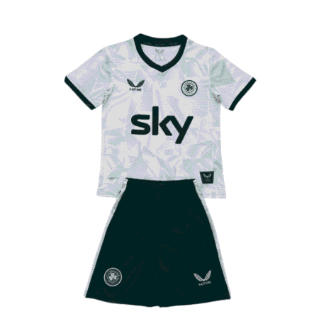 Kit Infantil Irlanda Feminina Branco 2025/26 Away Unissex