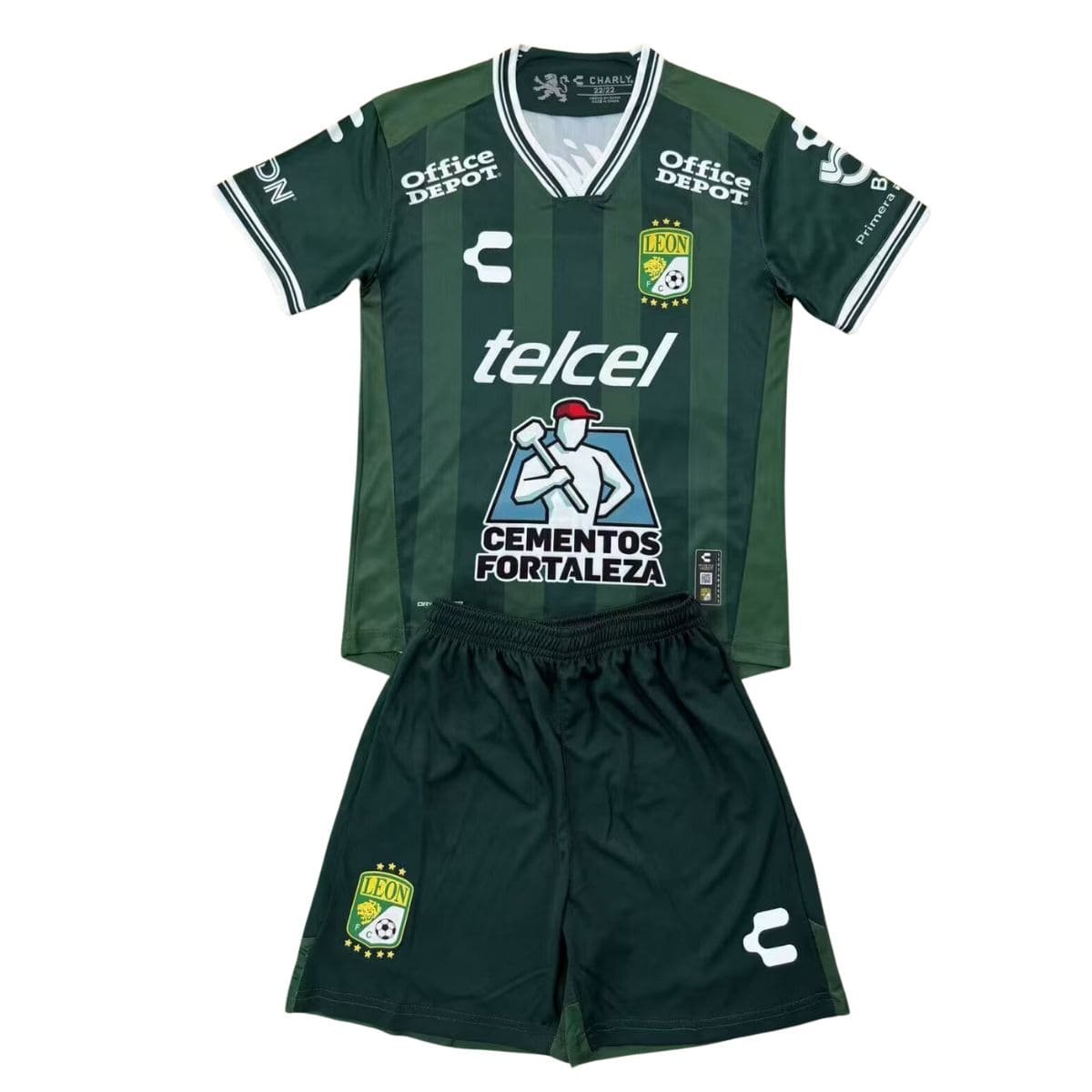 Kit-infantil-León-Verde-25-26-Home-Unissex Kit Infantil Club Léon Verde 2025/26 Home Unissex