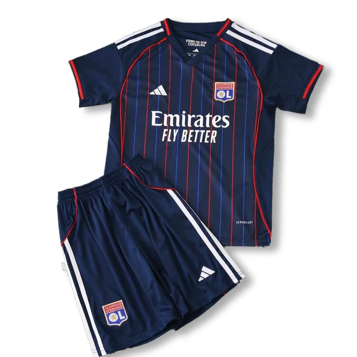 Kit-infantil-Lyons-Azul-25-26-Away-Unissex Kit Infantil Lyon Azul 2025/26 Away Unissex