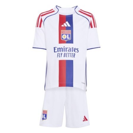 Kit Infantil Lyon Branco 2025/26 Home Unissex