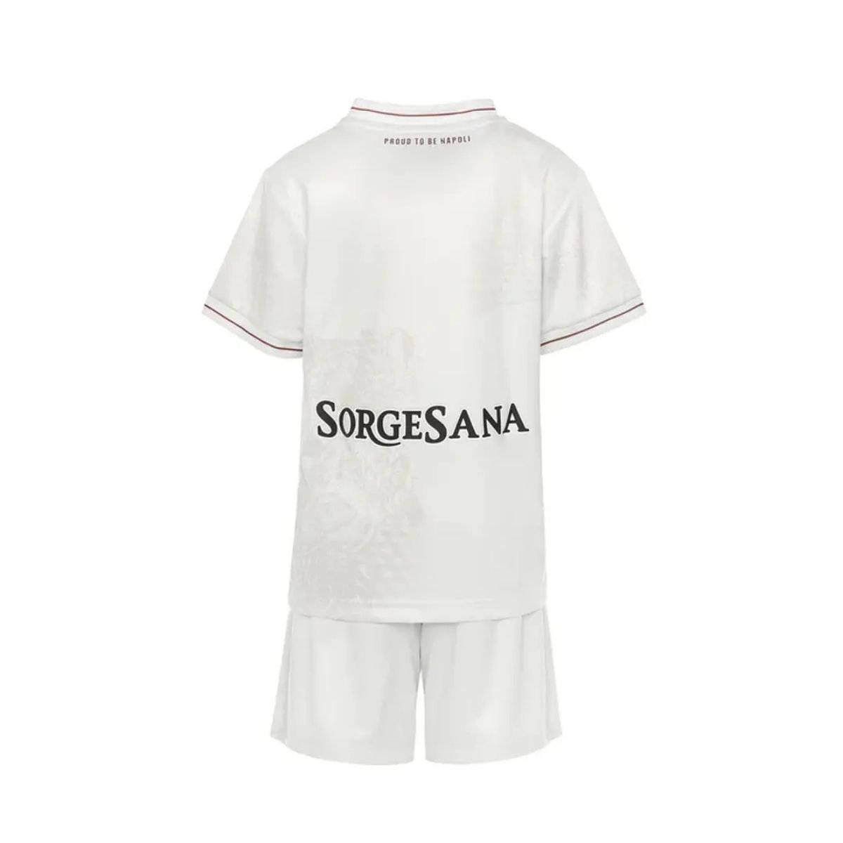 Kit-infantil-Napoli-Branco-25-26-Away-Unissex Kit Infantil Napoli Branco 2025/26 Away Unissex