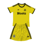 Kit-infantil-Newcastle-United-Goleiro-Amarelo-e-Preto-25-26-Home-Unissex