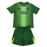 Kit-infantil-Paris-Saint-Germain-Goleiro-Verde-25-26-Home-Unissex