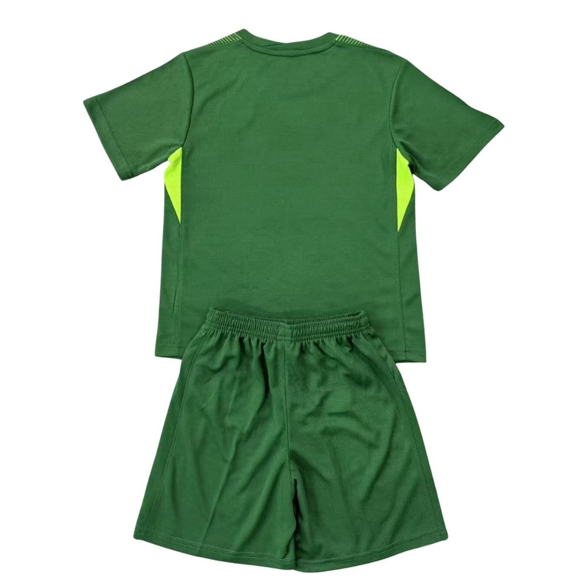 Kit-infantil-Paris-Saint-Germain-Goleiro-Verde-25-26-Home-Unissex (2) Kit Infantil PSG Verde Goleiro 2025/26 Unissex
