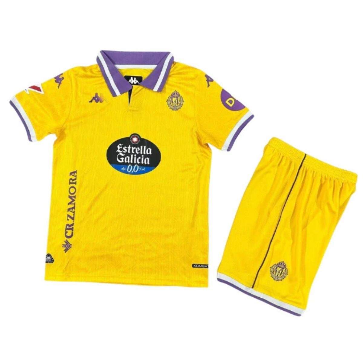 Kit-infantil-Real-Valladolid-Amarelo-25-26-Third-Unissex (1) Kit Infantil Real Valladolid Amarelo 2025/26 Third Unissex