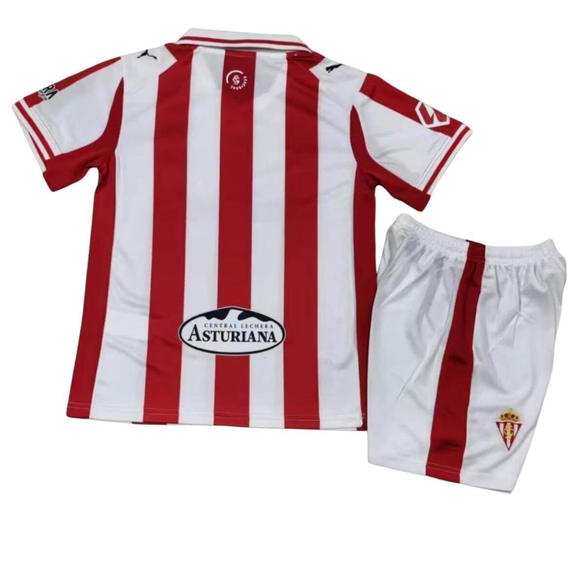 Kit-infantil-Sporting-de-Gijón-Vermelho-e-Branco-2025-26-Home-Unissex (2) Kit Infantil Sporting Gijón Vermelho 2025/26 Home Unissex