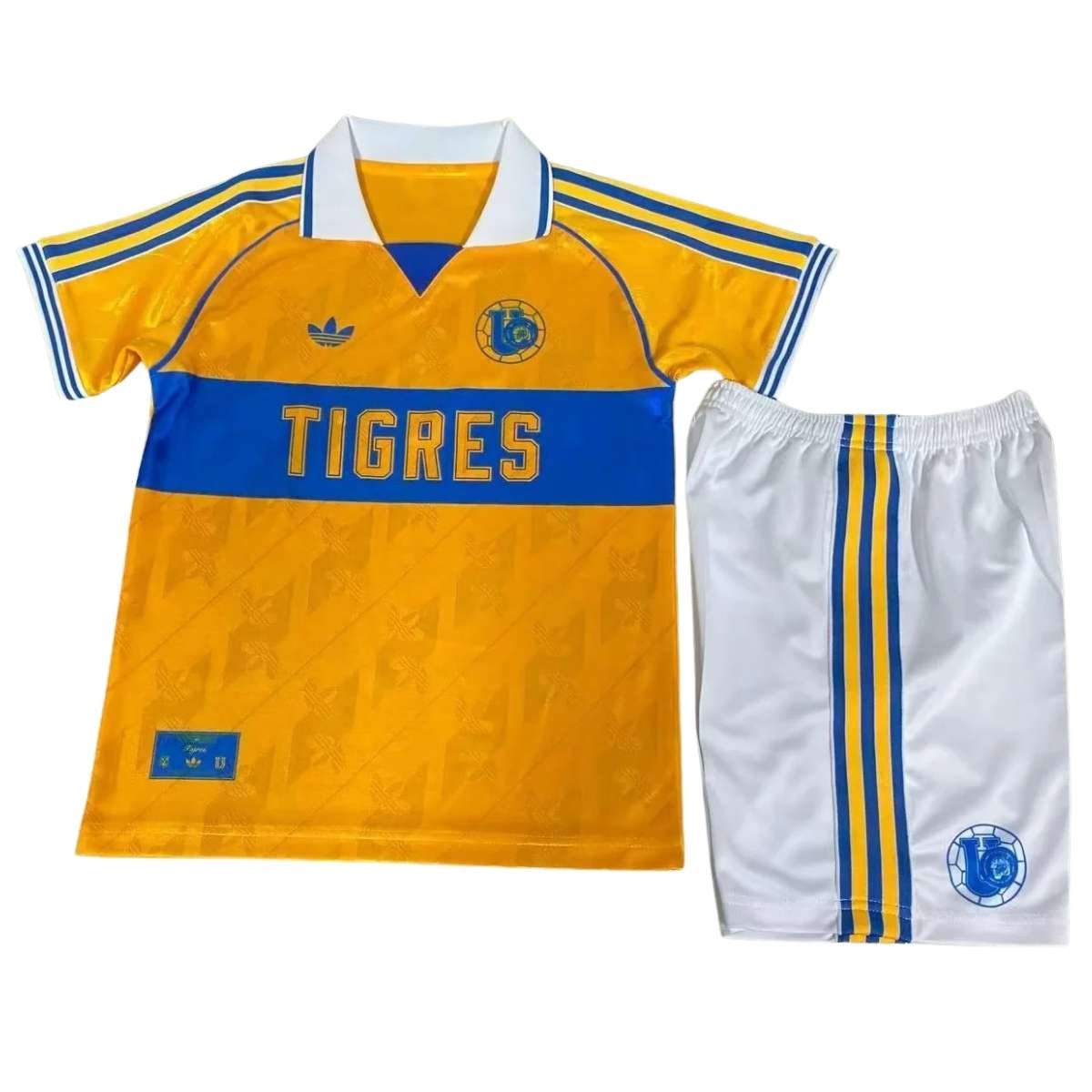 Kit-infantil-Tigres-65°-Aniversário-Amarelo-e-Azul-25-26-Home-Unissex (1) Kit Infantil Tigres 65 Aniversário Amarela 2025/26 Unissex