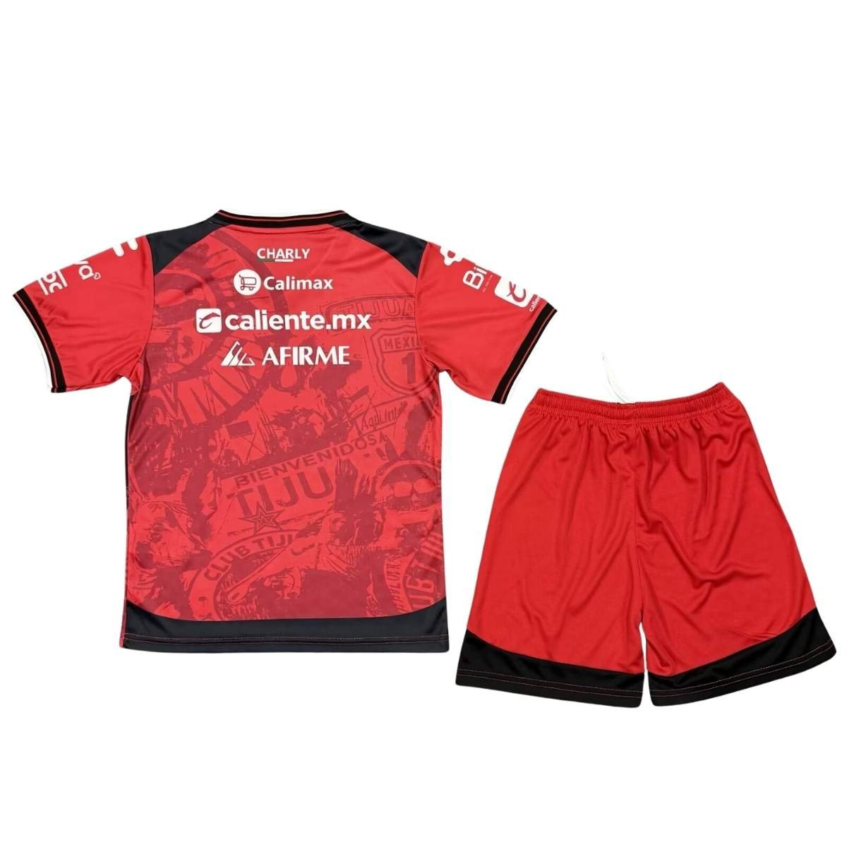 Kit-infantil-Tijuana-Vermelho-e-Preto-25-26-Huirong-Home-Unissex (2) Kit Infantil Tijuana Vermelho 2025/26 Home Unissex