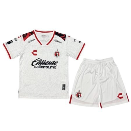 Kit Infantil Tijuana Branco 2025/26 Away Unissex