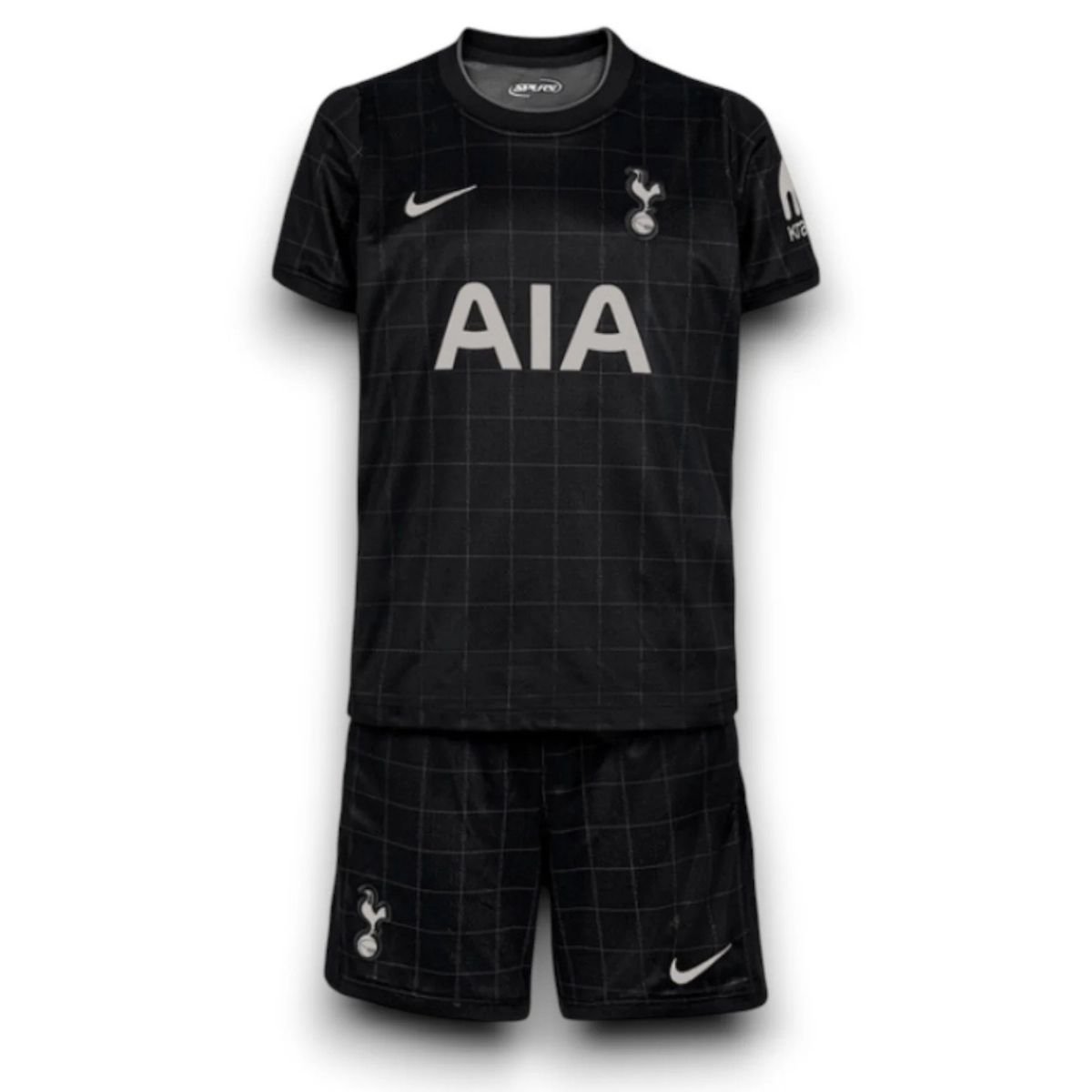 Kit-infantil-Tottenham-Preto-25-26-Away-Unissex Kit Infantil Tottenham Preto 2025/26 Away Unissex
