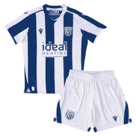 Kit Infantil West Bromwich Branco 2025/26 Home Unissex