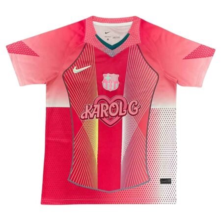 Camisa Barcelona Rosa Karol G 2025/26 Especial Masculina