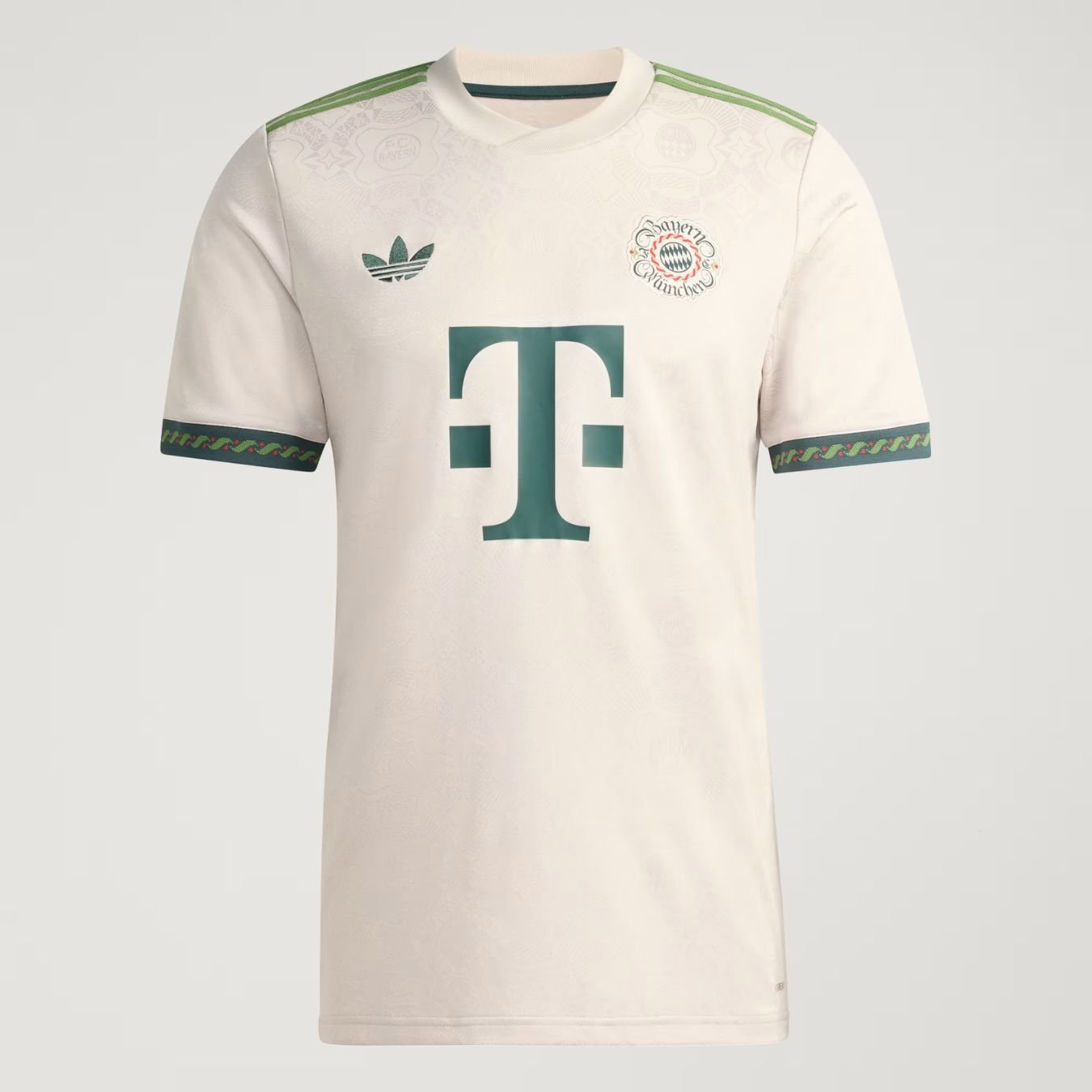 camisa-bayerdmunique-oktoberfest-verde-2025-26-masculina Camisa Bayern de Munique Oktoberfest Bege 2025/26 Masculina