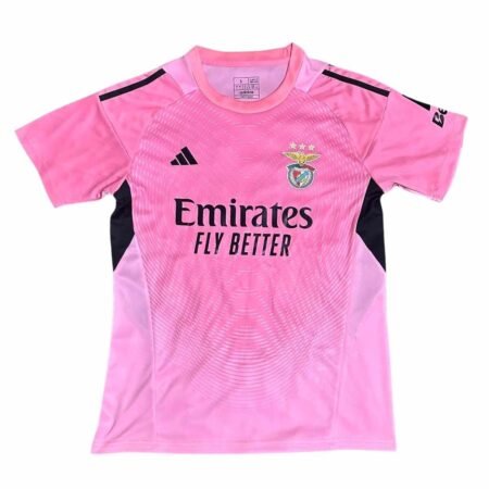 Camisa Benfica Rosa 2025/26 Goleiro Masculina