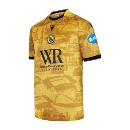 Camisa Blackburn Rovers Dourada 2025/26 Away Masculina
