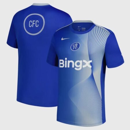 Camisa Chelsea FC Azul 2025/26 Pré-Jogo Masculina