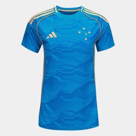 Camisa Cruzeiro Azul Celeste 2025/26 Terceira III Feminina