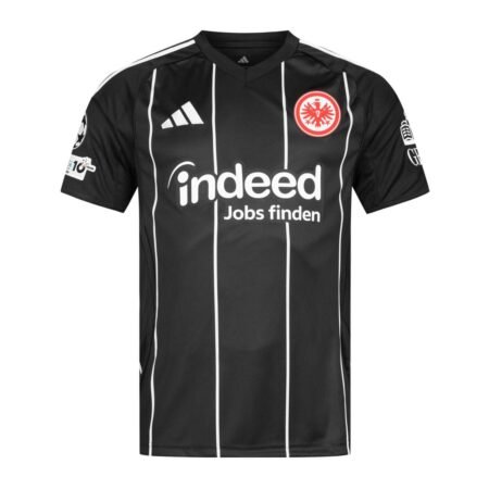 Camisa Eintracht Frankfurt Preta 2025/26 Home Champions Masculina