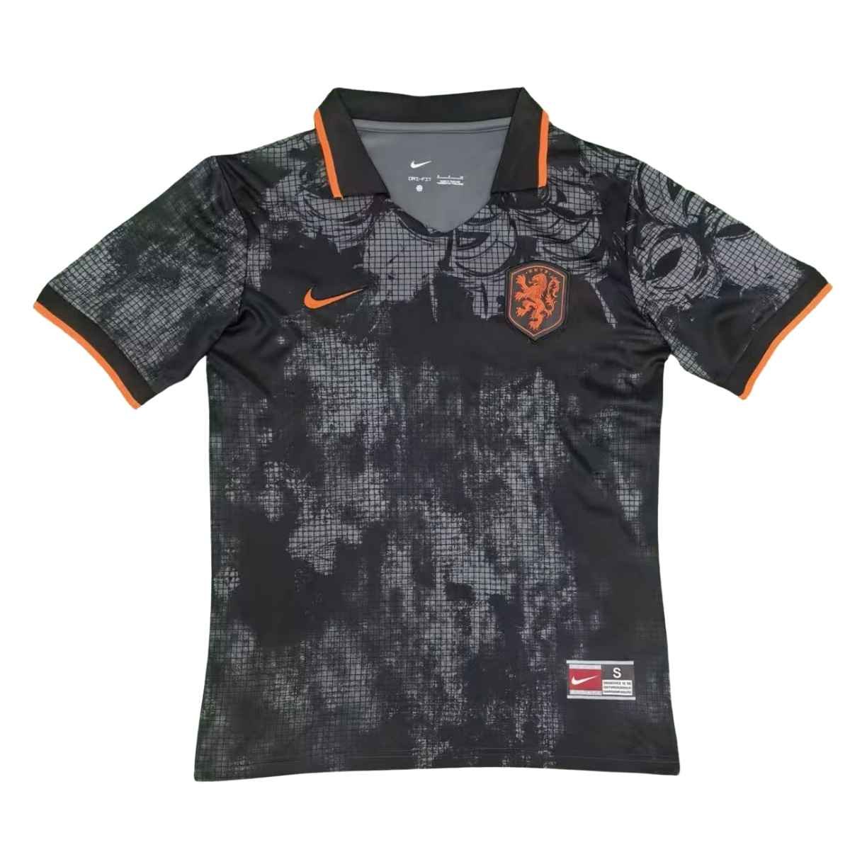 camisa-holanda-preta-2025-26-away-ii-masculina Camisa Holanda Preta 2026/27 Away II Masculina