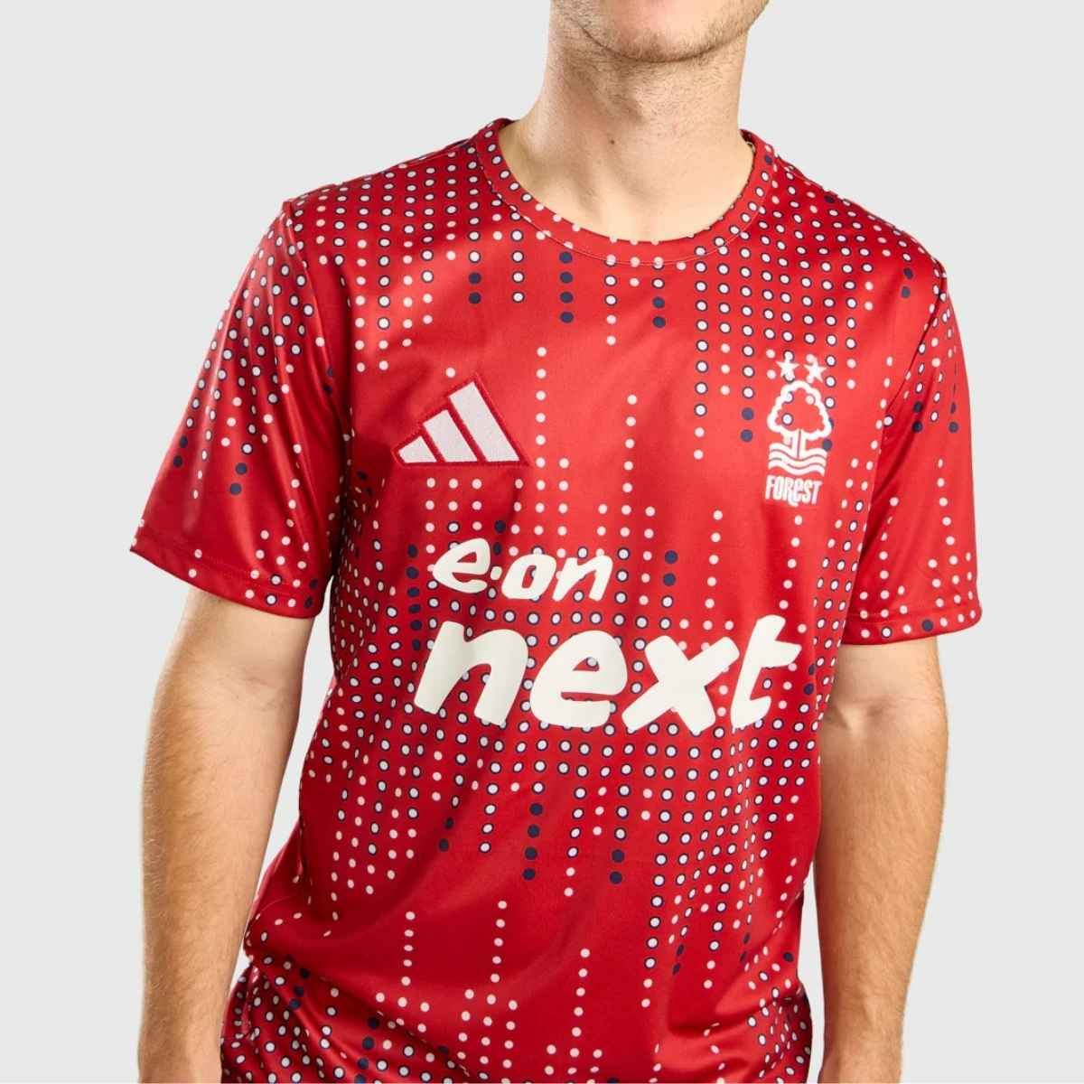 camisa-nottingham-forest-vermelha-2025-26-pre-jogo-masculina Camisa Nottingham Forest Vermelha 2025/26 Pré-jogo Masculina