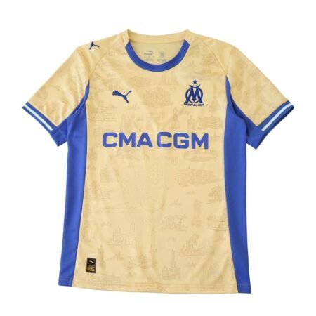 Camisa Olympique de Marseille Bege 2025/26 Fourth Masculina