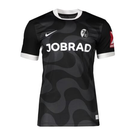 Camisa SC Freiburg Preta 2025/26 Away II Masculina