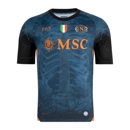 Camisa SSC Napoli Azul Halloween 2025/26 Jogo Masculina