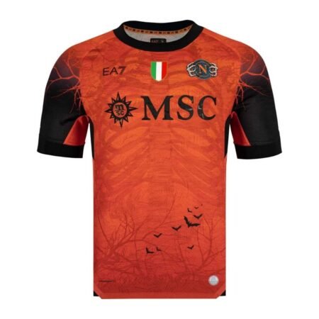 Camisa SSC Napoli Laranja Halloween 2025/26 Goleiro Masculina