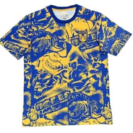 Camisa Tigres UNL Azul/Amarelo 2025/26 Treino Masculina
