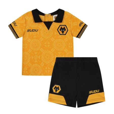 Kit Infantil Wolverhampton Amarelo 2025/26 Home Unissex