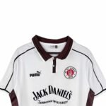 camisa-St-Pauli-branco-marron-1999-00-home-masculina
