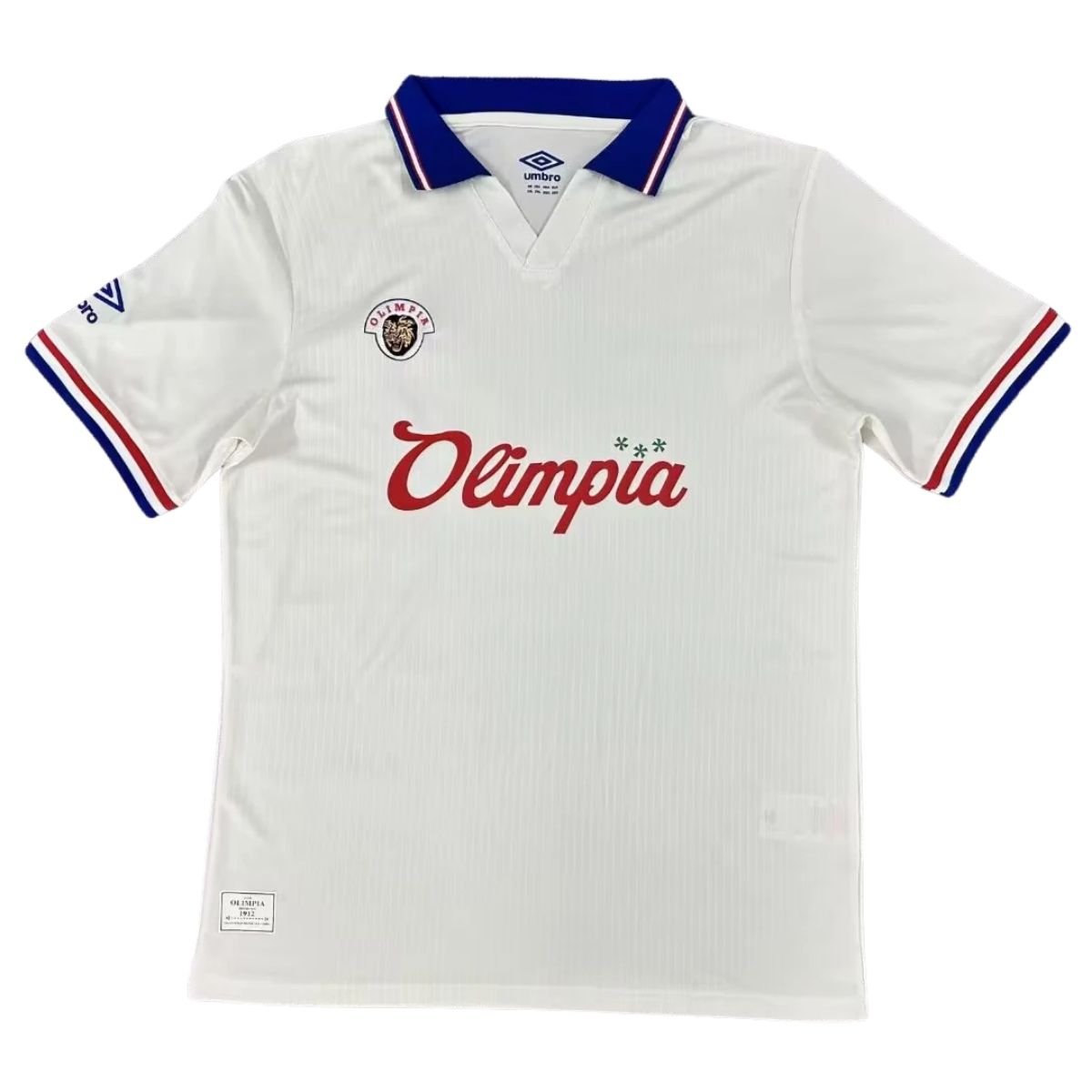 camisa-cd-olimpia-los-invasores-branca-2025-26-polo-masculina (1) Camisa CD Olimpia Los Invasores Branca 2025/26 Masculina