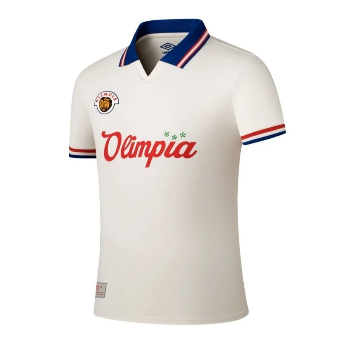 camisa-cd-olimpia-los-invasores-branca-2025-26-polo-masculina Camisa CD Olimpia Los Invasores Branca 2025/26 Masculina