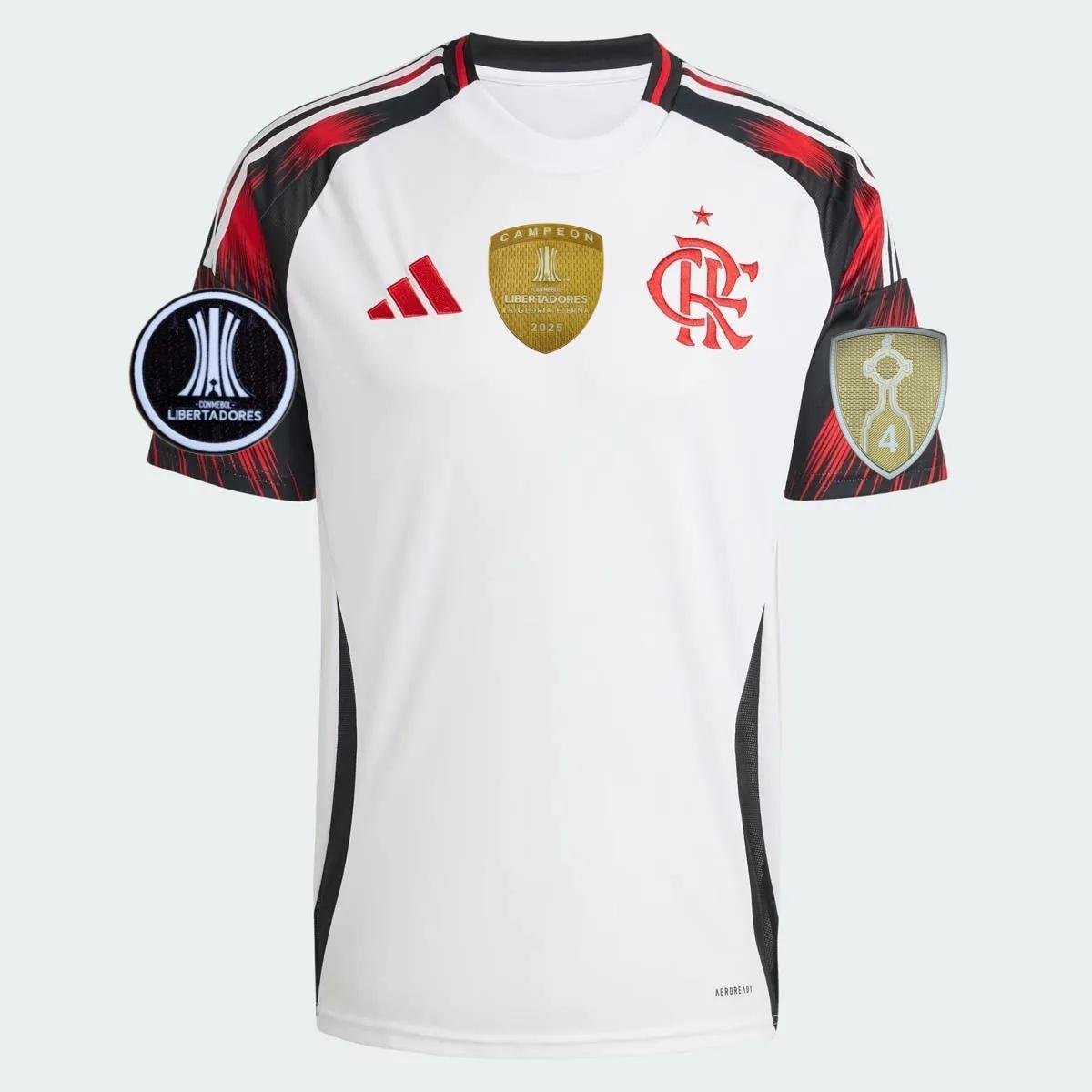 camisa-do-flamengo-campeao-libertadores-2025-branca-reserva-masculina (4) Camisa do Flamengo Campeão Libertadores 2025 Branca Reserva Masculina