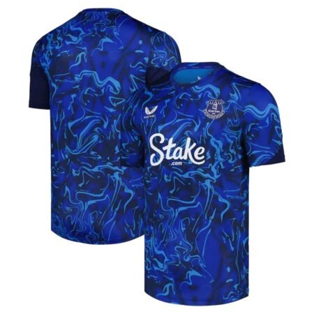 Camisa Everton FC Azul 2025/26 Pré-jogo Masculina