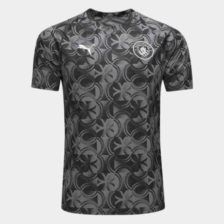 Camisa Manchester City Preta 2025/26 Pré-jogo Masculina