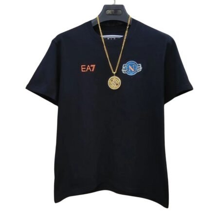 Camisa Napoli Preta Halloween Casual Preta 2025 Masculina